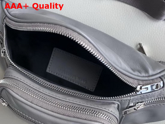 Alexander Wang Attica Fanny Pack in Grey Lambskin Replica