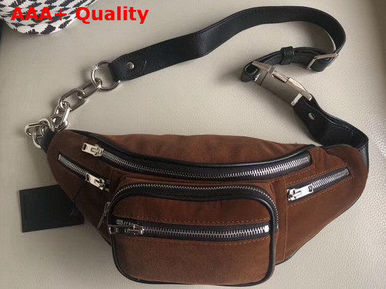 Alexander Wang Attica Fanny Pack in Khaki Velvet Replica