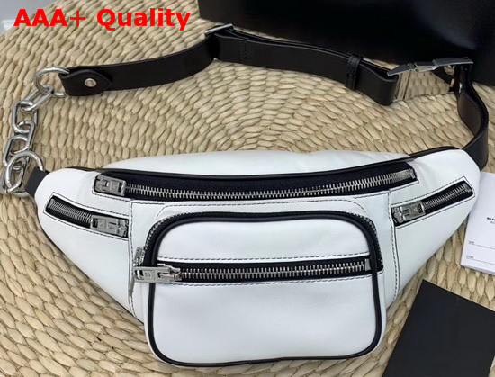 Alexander Wang Attica Fanny Pack in White Leather Replica