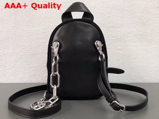 Alexander Wang Attica Mini Backpack Crossbody Black Suede and Smooth Calfskin Replica