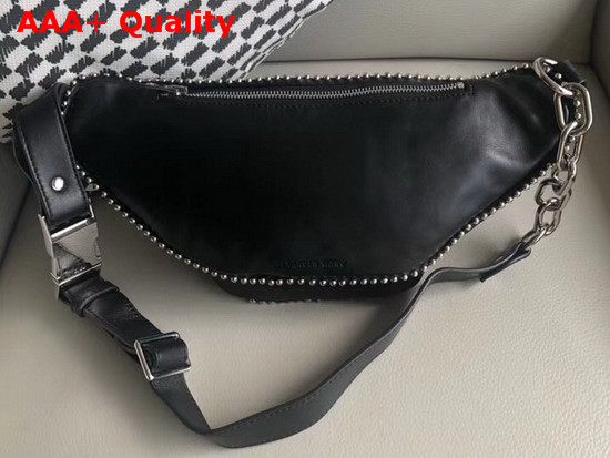 Alexander Wang Ballchain Attica Fanny Pack Black Lambskin Replica
