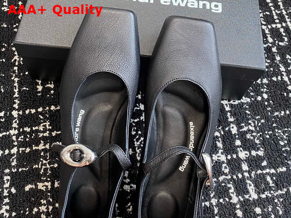 Alexander Wang Billie Mary Jane in Black Goat Leather Replica