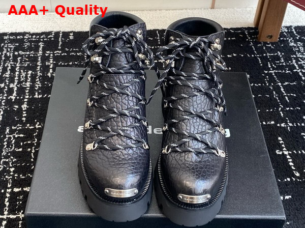 Alexander Wang Black Leather Arbor Lace Up Boot Replica