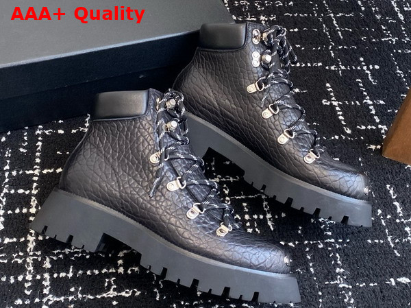 Alexander Wang Black Leather Arbor Lace Up Boot Replica