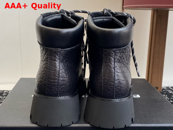 Alexander Wang Black Leather Arbor Lace Up Boot Replica