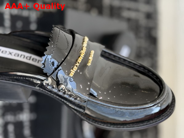 Alexander Wang Carter Mule in Black Spazzolato Leather Replica