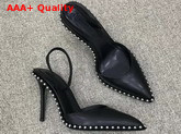 Alexander Wang Classic Rina Slingback Pump in Black Calf Leather Replica