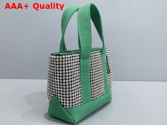 Alexander Wang Cruiser Crystal Mini Tote in Green Replica