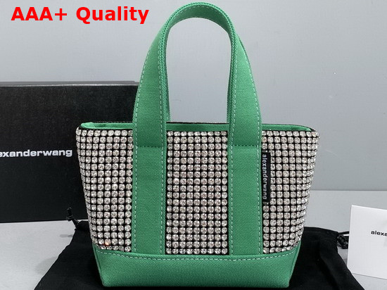 Alexander Wang Cruiser Crystal Mini Tote in Green Replica