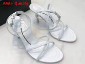 Alexander Wang Dahlia 85 Sandal in Capretto White Replica