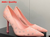 Alexander Wang Delphine 105 Pump in Pink Crystal Satin Replica