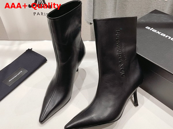 Alexander Wang Delphine Ankle Boot in Black Leather Replica