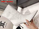 Alexander Wang Delphine Ankle Boot in White Leather Replica