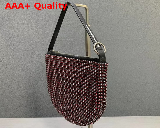 Alexander Wang Exclusive Wangloc Fortune Cookie Bag Ruby Rhinestone Chain Mesh Pouch Replica