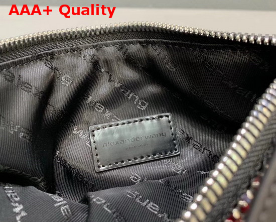 Alexander Wang Exclusive Wangloc Fortune Cookie Bag Ruby Rhinestone Chain Mesh Pouch Replica