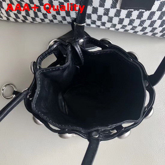Alexander Wang Gaged Roxy Mini Bucket Bag in Black Replica