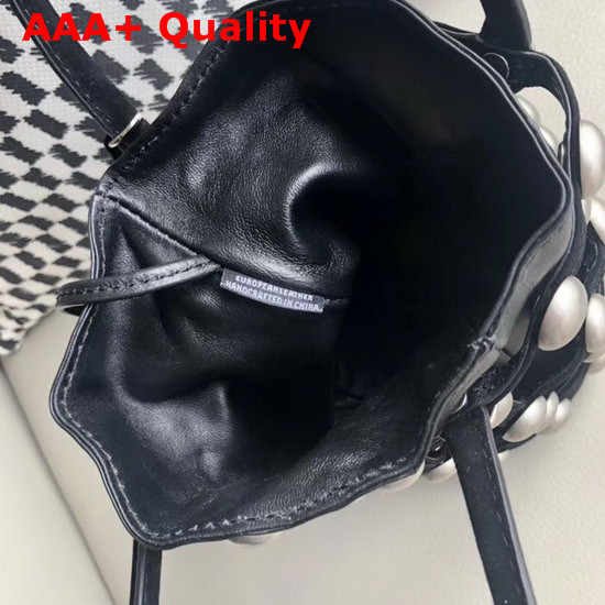 Alexander Wang Gaged Roxy Mini Bucket Bag in Black Replica