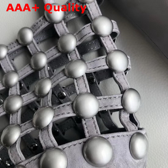 Alexander Wang Gaged Roxy Mini Bucket Bag in Grey Replica