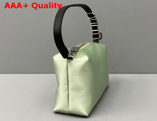 Alexander Wang Heiress Satin Pouch in Green Replica