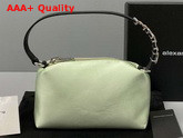 Alexander Wang Heiress Satin Pouch in Green Replica