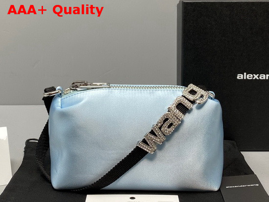 Alexander Wang Heiress Satin Pouch in Light Blue Replica
