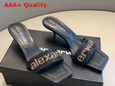 Alexander Wang Jessie Crystal Slide Black Replica
