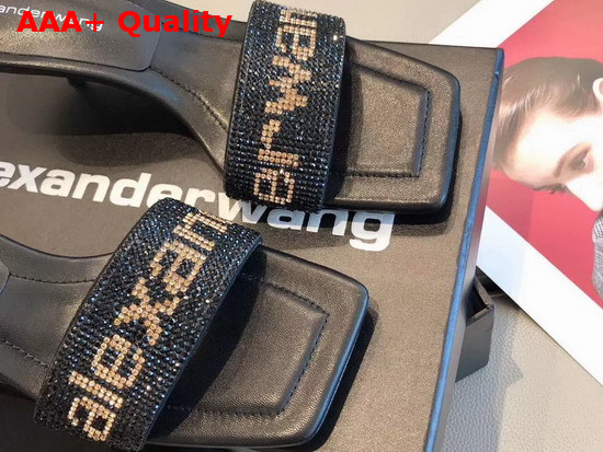 Alexander Wang Jessie Crystal Slide Black Replica