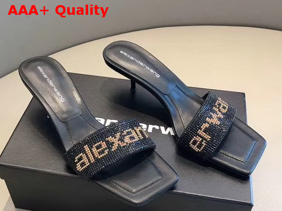 Alexander Wang Jessie Crystal Slide Black Replica