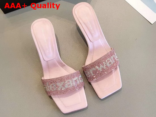 Alexander Wang Jessie Crystal Slide Pink Replica