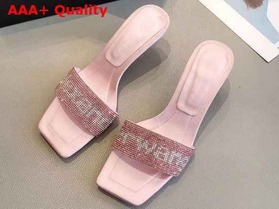 Alexander Wang Jessie Crystal Slide Pink Replica