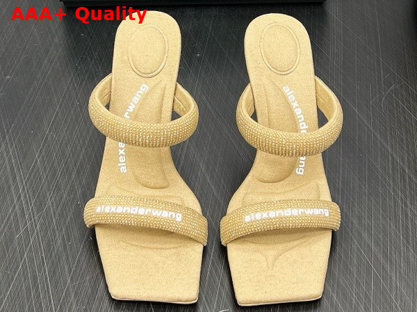 Alexander Wang Julie 105mm Nylon Tubular Sandal in Beige Replica