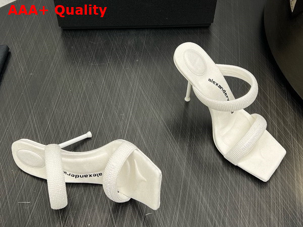 Alexander Wang Julie 105mm Nylon Tubular Sandal in White Replica