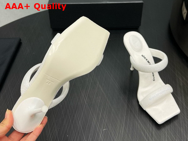 Alexander Wang Julie 105mm Nylon Tubular Sandal in White Replica