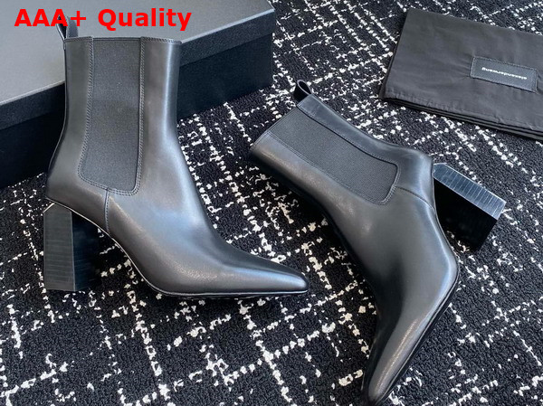 Alexander Wang Kane Ankle Boot in Black Leather Replica