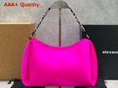 Alexander Wang Marquess Medium Hobo in Hot Pink Satin Replica