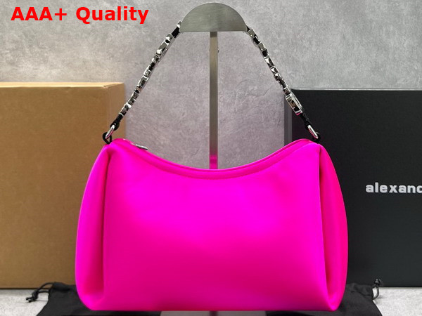 Alexander Wang Marquess Medium Hobo in Hot Pink Satin Replica