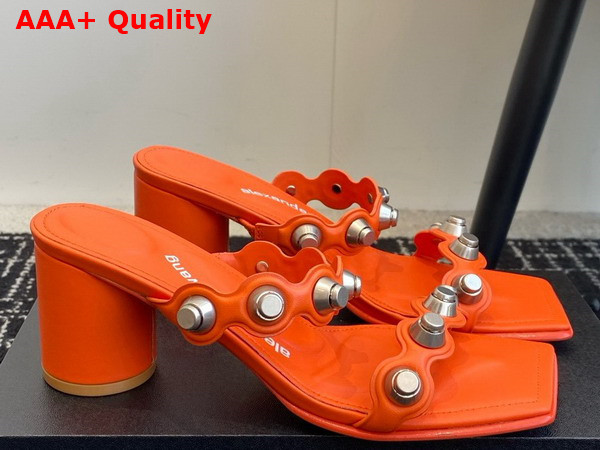Alexander Wang Rexa 65mm Sandal in Orange Leather Replica