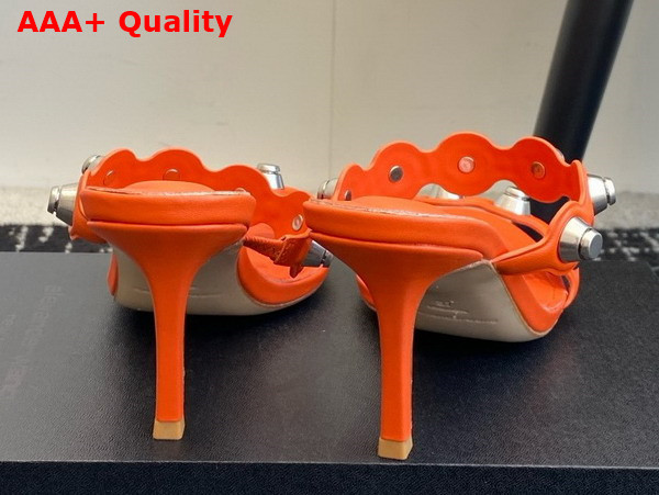 Alexander Wang Riot 85mm Lambskin Leather Sandal in Orange Replica
