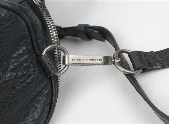 Alexander Wang Rockie in Pebbled Black with Silver for Sale