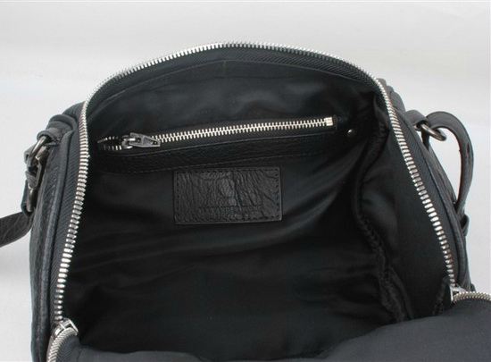 Alexander Wang Rockie in Pebbled Black with Silver for Sale