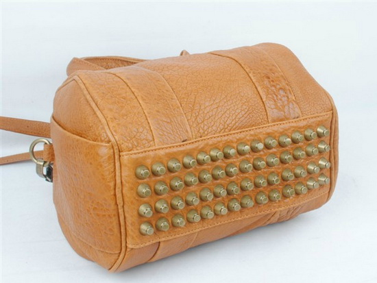 Alexander Wang Rockie in Pebbled Brown with Antique Brass for Sale