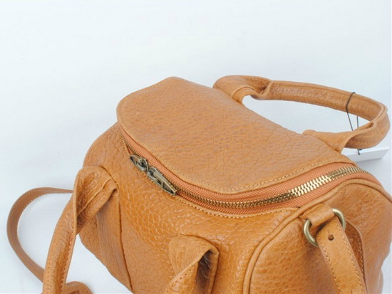 Alexander Wang Rockie in Pebbled Brown with Antique Brass for Sale