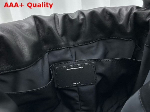 Alexander Wang Ryan Puff Large Bag in Black Buttery Leather Replica