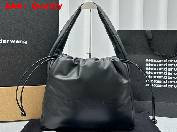 Alexander Wang Ryan Puff Large Bag in Black Buttery Leather Replica