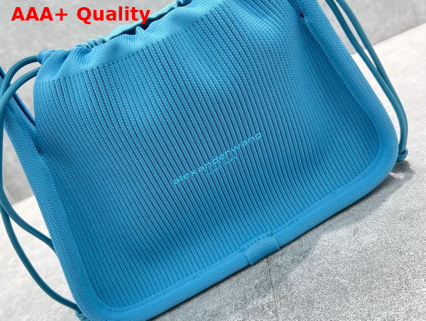 Alexander Wang Ryan Small Bag in Rib Knit Blue Raspberry Replica