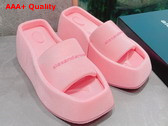 Alexander Wang Taji Platform Slide Sandal in Lycra Neon Pink Replica