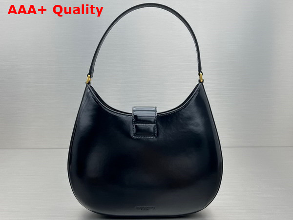 Alexander Wang W Legacy Large Hobo Bag in Black Leather with Gold Metal W Replica