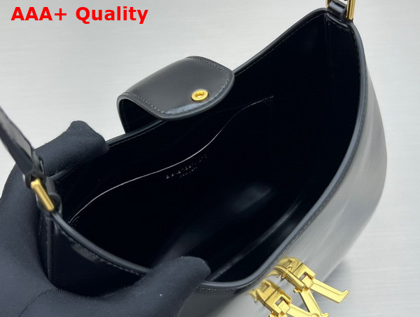 Alexander Wang W Legacy Large Hobo Bag in Black Leather with Gold Metal W Replica