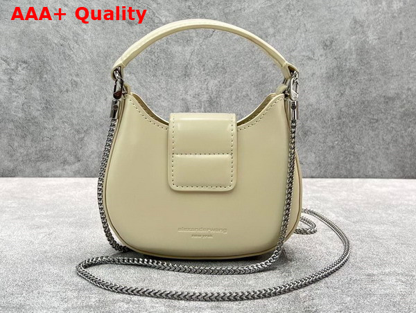 Alexander Wang W Legacy Micro Hobo Bag in Beige Leather Replica