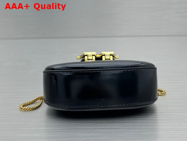 Alexander Wang W Legacy Micro Hobo Bag in Black Leather with Gold Metal W Replica